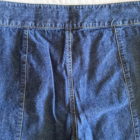 CK Calvin Klein Super Wide Leg Vintage Jeans side zip leg seams brass ring detai - Picture 9 of 13